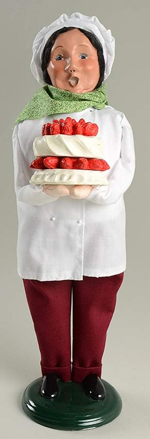 Chefs Chef With Strawberry Shortcake - No Box by Byers' Choice Ltd-1
