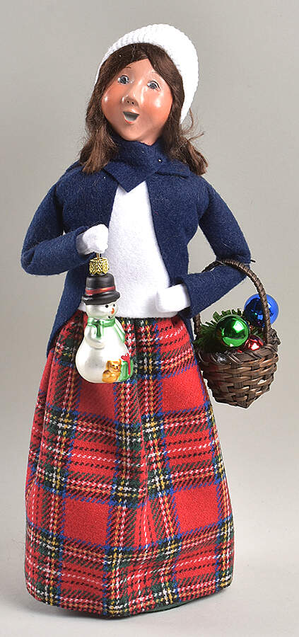 Christmas Market Glass Ornaments Woman - No Box 108 by Byers' Choice Ltd-1