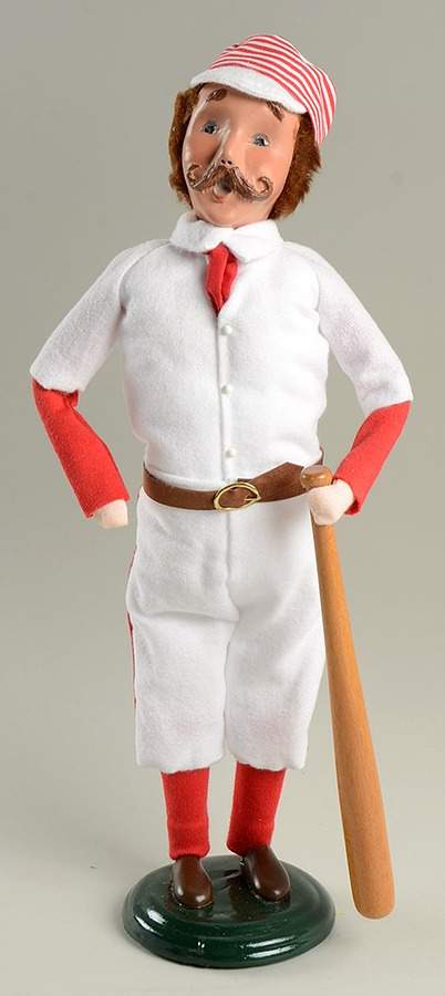 Baseball Hall of Fame Player Baseball Player-Red - No Box by Byers' Choice Ltd-1