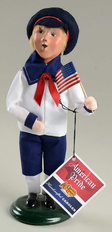 Spring Store Exclusives Boy In Sailor Suit With Us Flag - No Box by Byers' Choice Ltd-1