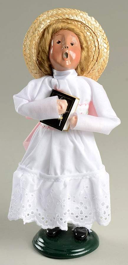 Spring Store Exclusives Girl In White With Bible - No Box by Byers' Choice Ltd-1
