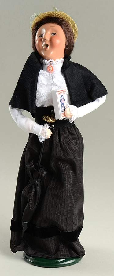 Spring Store Exclusives Woman With Cracker Jack Box And Cane - No Box by Byers' Choice Ltd-1