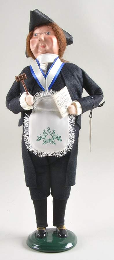 Masonic Brotherhood Brother Benjamin Franklin-1706-1790 - No Box by Byers' Choice Ltd-1