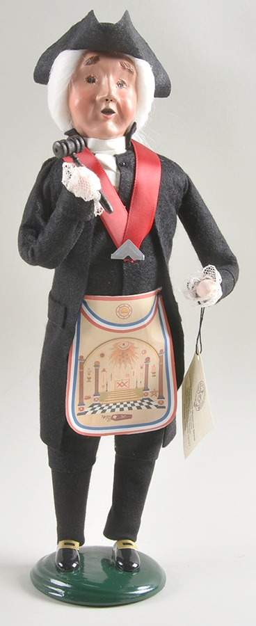 Masonic Brotherhood Brother George Washington-1732-1799 - No Box by Byers' Choice Ltd-1