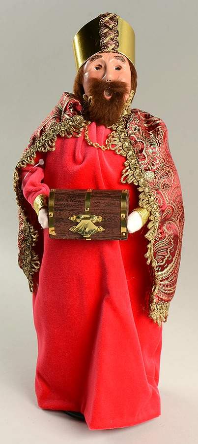 Nativity Series Red Wise Man With Myrrh - No Box by Byers' Choice Ltd-1