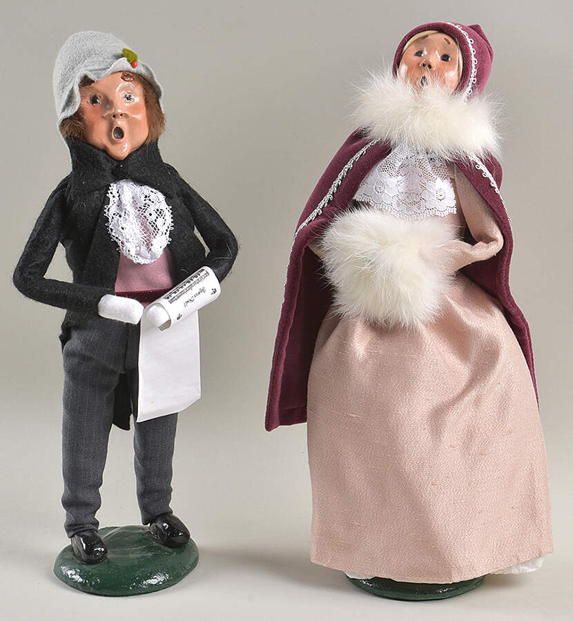 Victorian Assorted Carolers Victorian Couple-Pink - No Box by Byers' Choice Ltd-1
