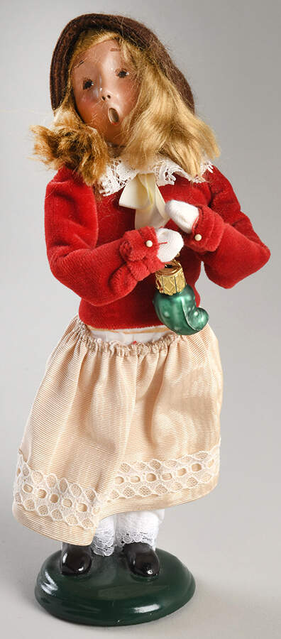 Victorian Assorted Carolers Girl With Pickle Ornament - No Box by Byers' Choice Ltd-1