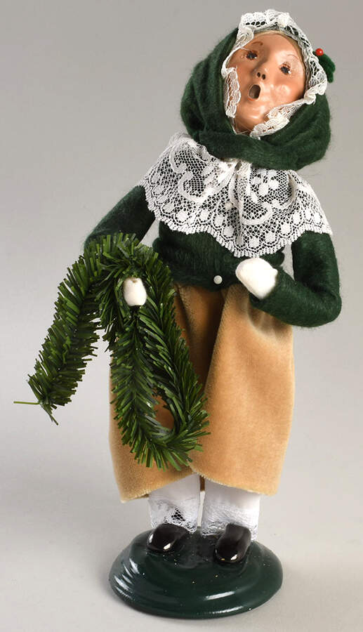 Victorian Assorted Carolers Girl With Garland - No Box by Byers' Choice Ltd-1
