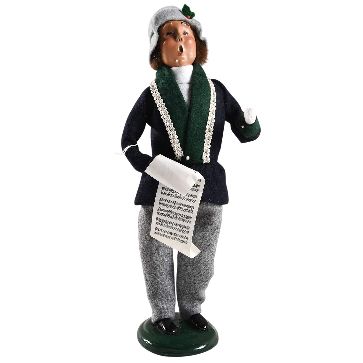 Victorian Assorted Carolers Man With Music-Blue - No Box by Byers' Choice Ltd-1