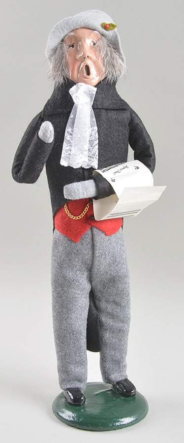 Victorian Assorted Carolers Grandfather With Music-Black - No Box by Byers' Choice Ltd-1