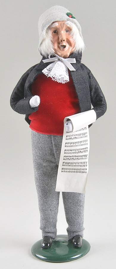 Victorian Assorted Carolers Grandfather With Music-Black - No Box by Byers' Choice Ltd-1