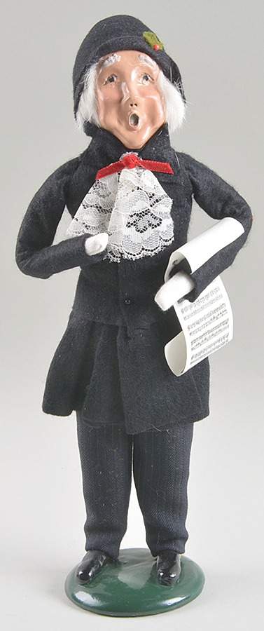 Victorian Assorted Carolers Grandfather With Music-Black - No Box by Byers' Choice Ltd-1