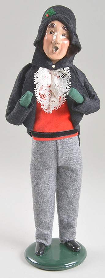Victorian Assorted Carolers Man With Gifts-Black Coat - No Box by Byers' Choice Ltd-1