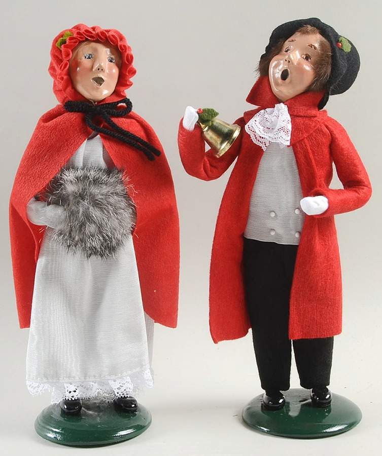 Victorian Assorted Carolers Teen Boy & Girl-Red - No Box by Byers' Choice Ltd-1