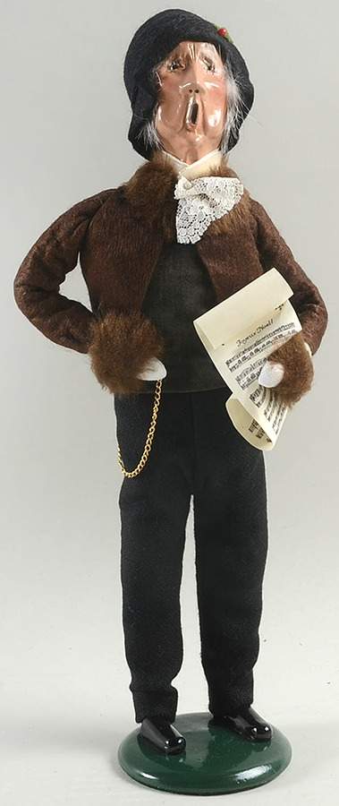 Victorian Assorted Carolers Grandfather With Music-Pocket Chain - No Box by Byers' Choice Ltd-1