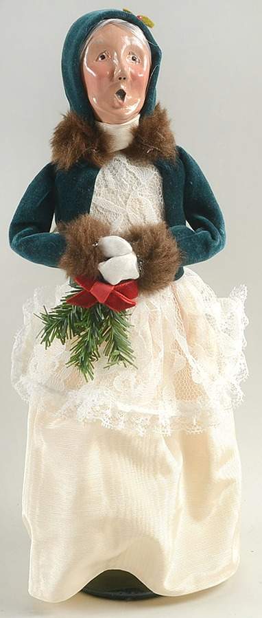 Victorian Assorted Carolers Grandmother With Garland-Pale Dress - No Box by Byers' Choice Ltd-1