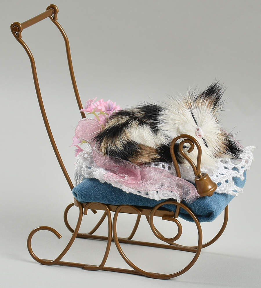 Singing Cats Cat In Stroller - No Box by Byers' Choice Ltd-1