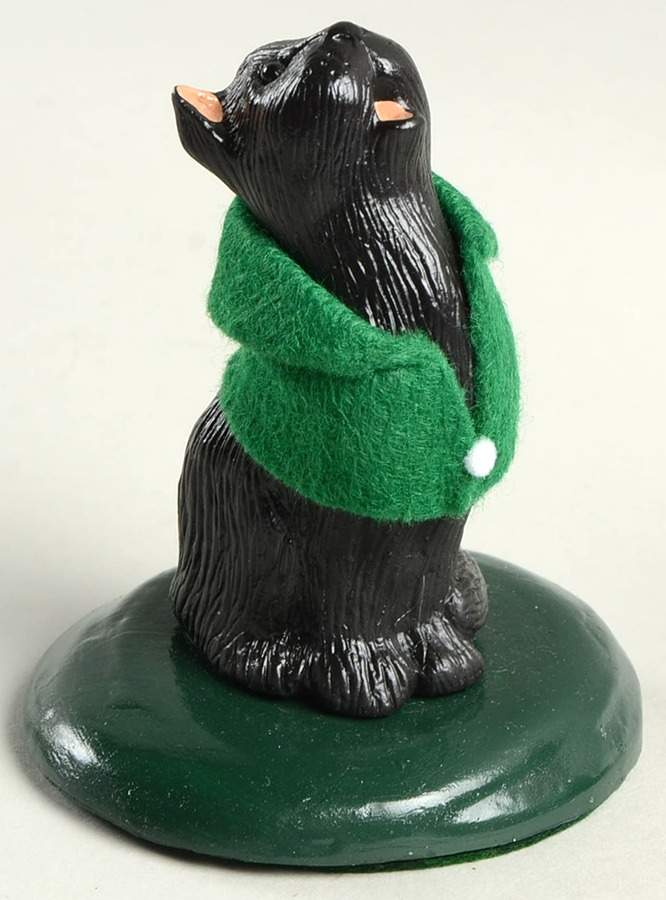 Singing Cats Black With Green Scarf - No Box by Byers' Choice Ltd-1
