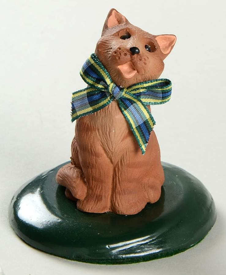 Singing Cats Brown Tabby With Bow - No Box by Byers' Choice Ltd-1