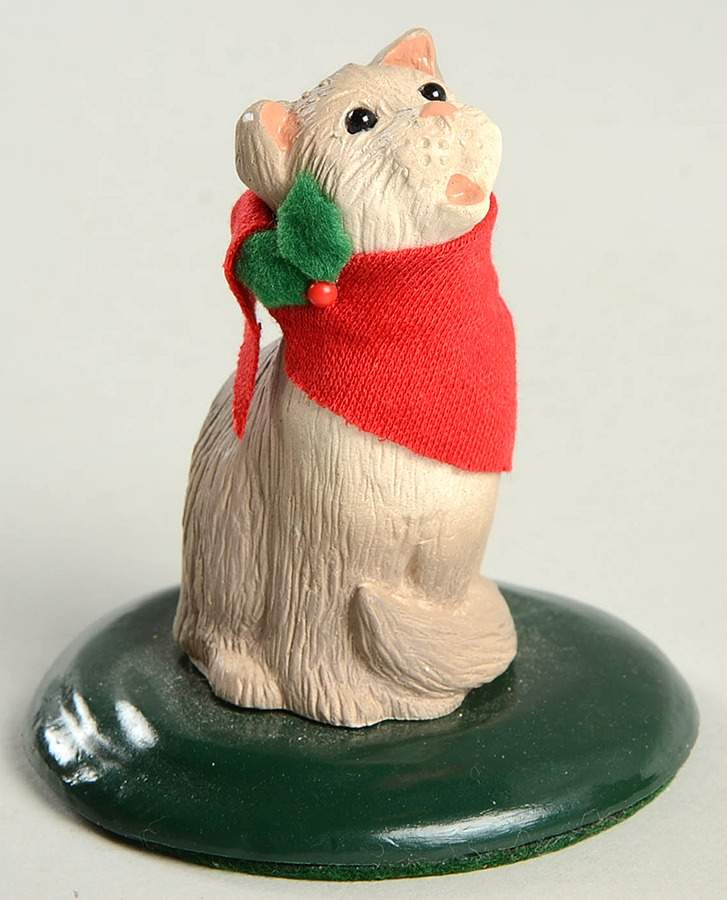 Singing Cats Cat With Red Christmas Bow - No Box by Byers' Choice Ltd-1