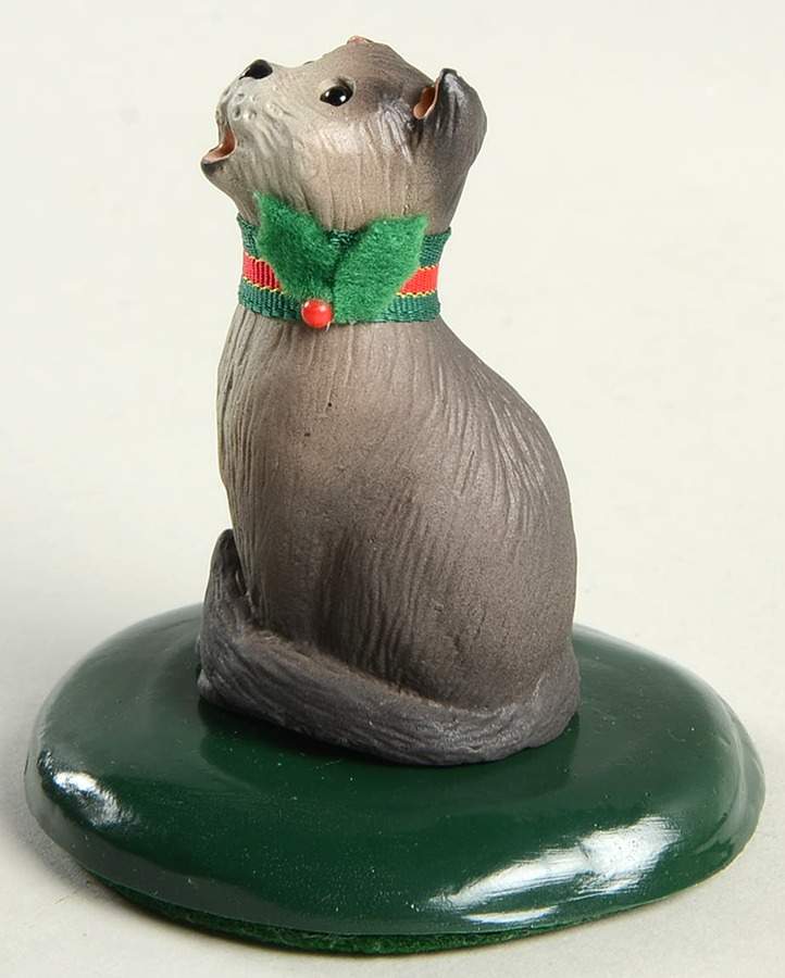 Singing Cats Cat With Red & Green Collar - No Box by Byers' Choice Ltd-1