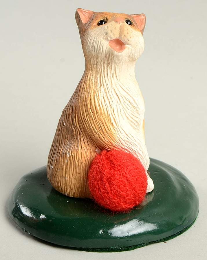 Singing Cats Cat With Red Yarn Ball - No Box by Byers' Choice Ltd-1