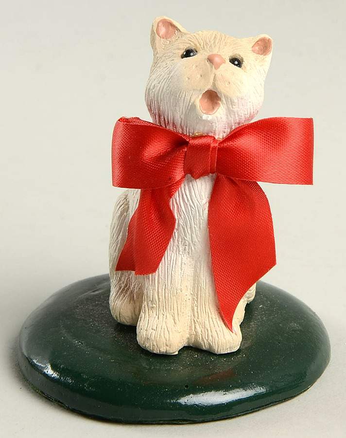 Singing Cats Cat With Red Bow - No Box by Byers' Choice Ltd-1