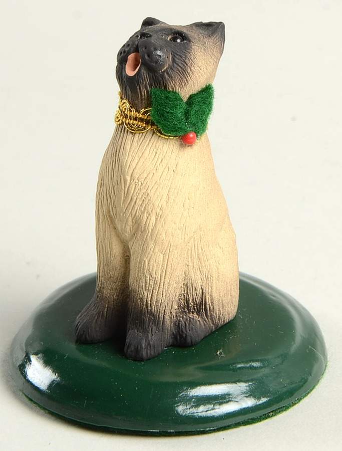 Singing Cats Siamese Cat With Gold Collar - No Box by Byers' Choice Ltd-1