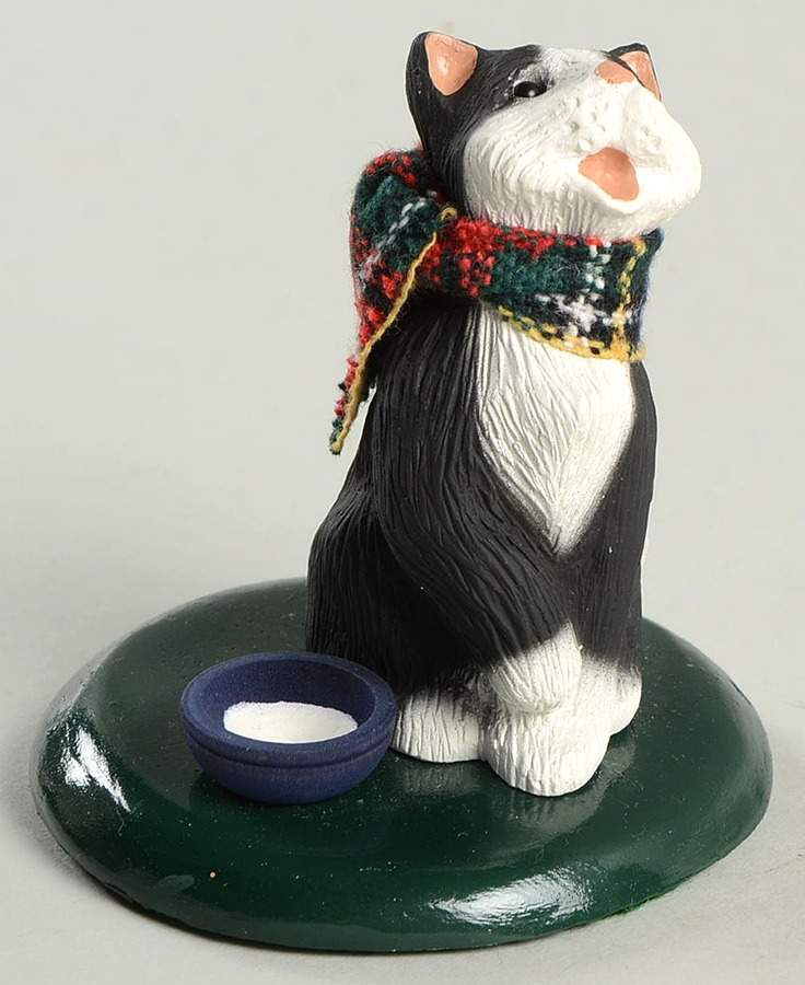 Singing Cats Tuxedo Cat With Bowl Of Milk - No Box by Byers' Choice Ltd-1