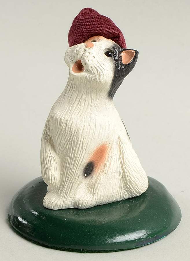 Singing Cats Cat With Burgundy Hat - No Box by Byers' Choice Ltd-1