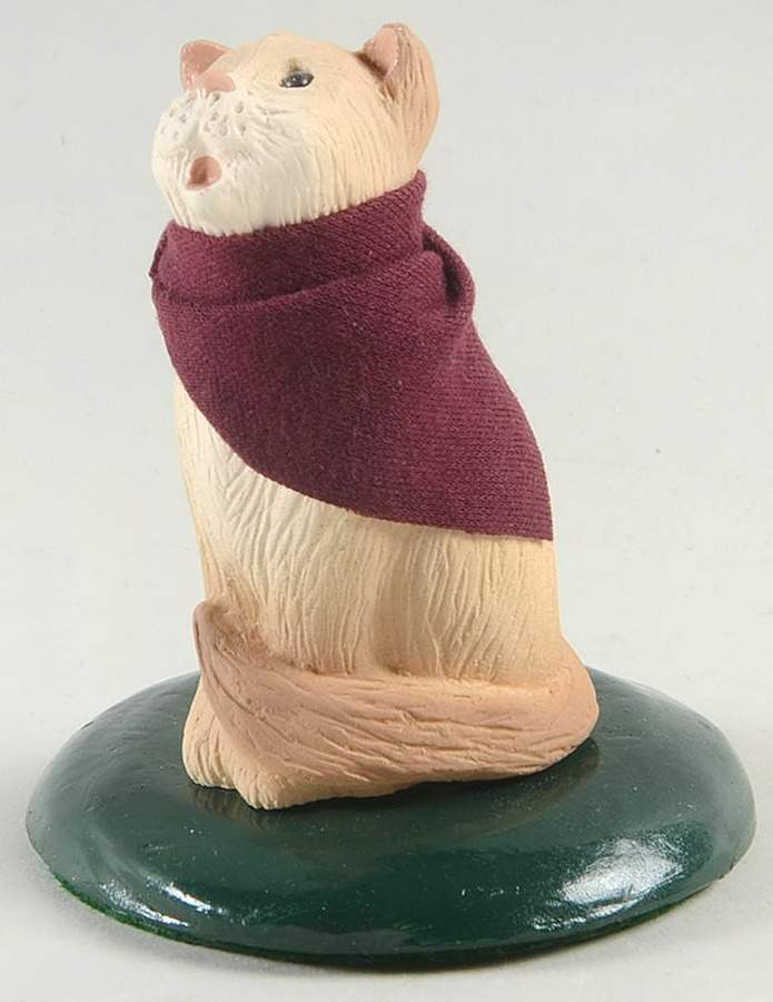 Singing Cats Cat With Burgundy Scarf - No Box by Byers' Choice Ltd-1