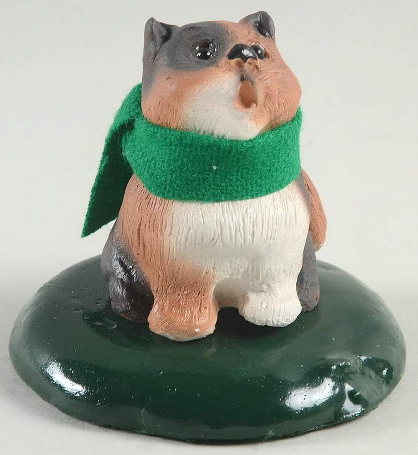 Singing Cats Cat With Green Scarf - No Box by Byers' Choice Ltd-1