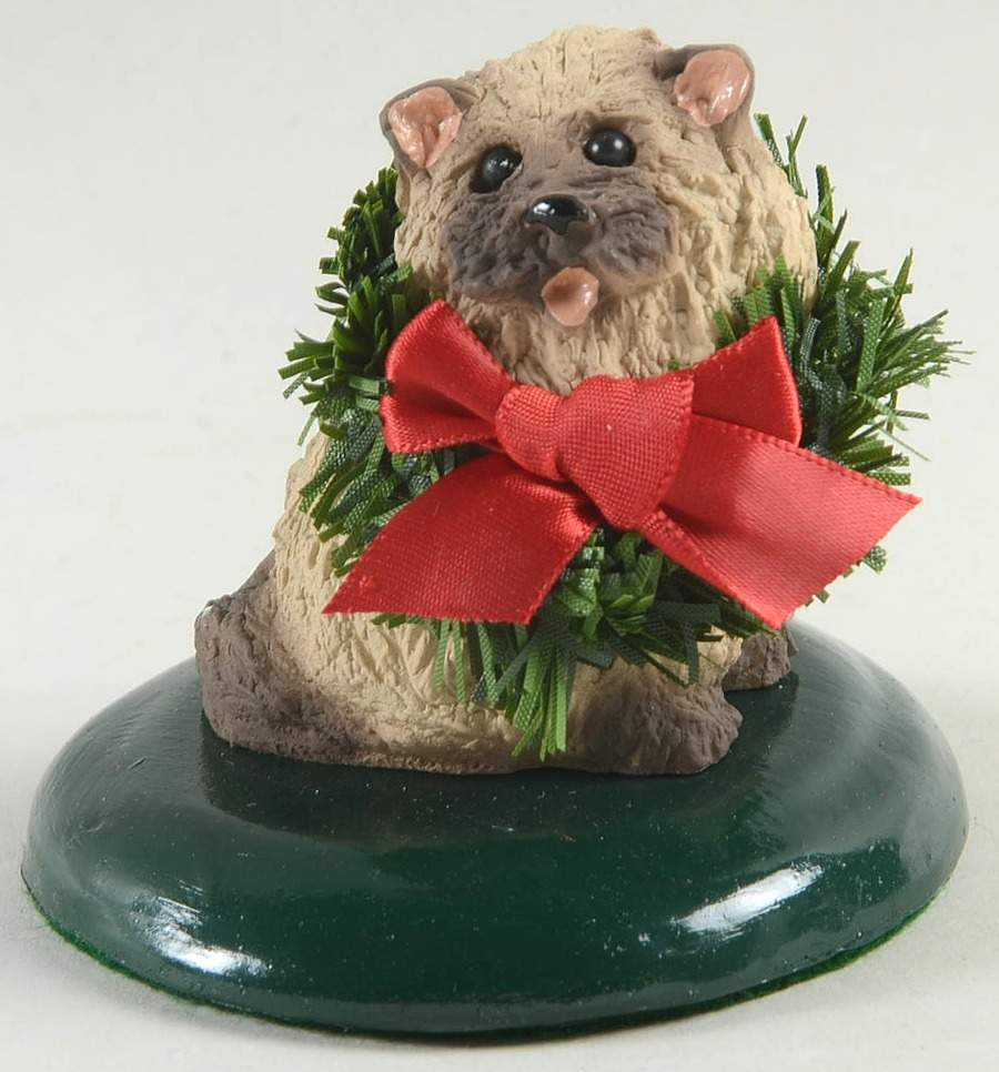 Singing Cats Brown Cat With Wreath - No Box by Byers' Choice Ltd-1