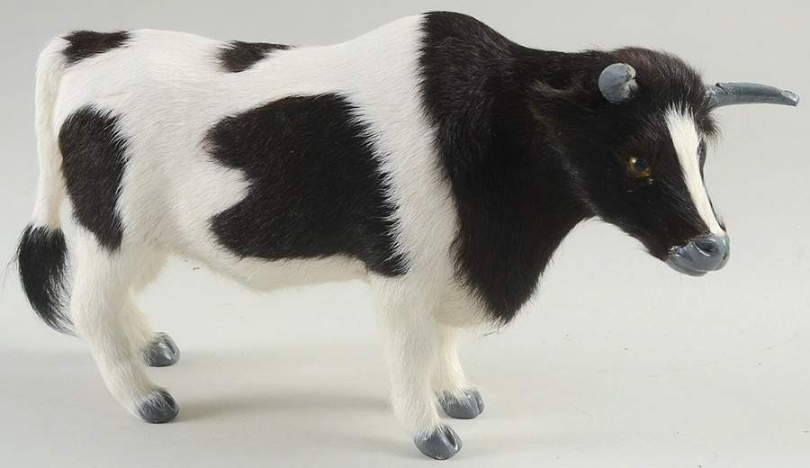 Animals Bull-Black & White - No Box by Byers' Choice Ltd-1