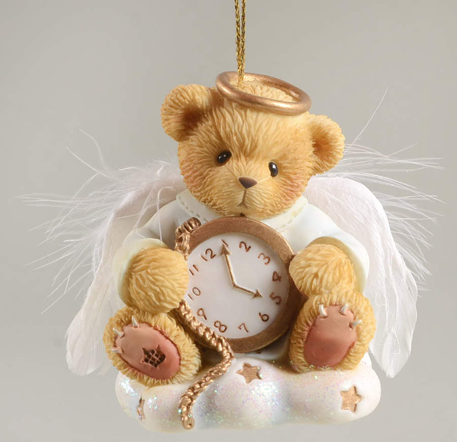Cherished Teddies Angels Ornaments Patiently Waiting - No Box by Bradford Editions-1