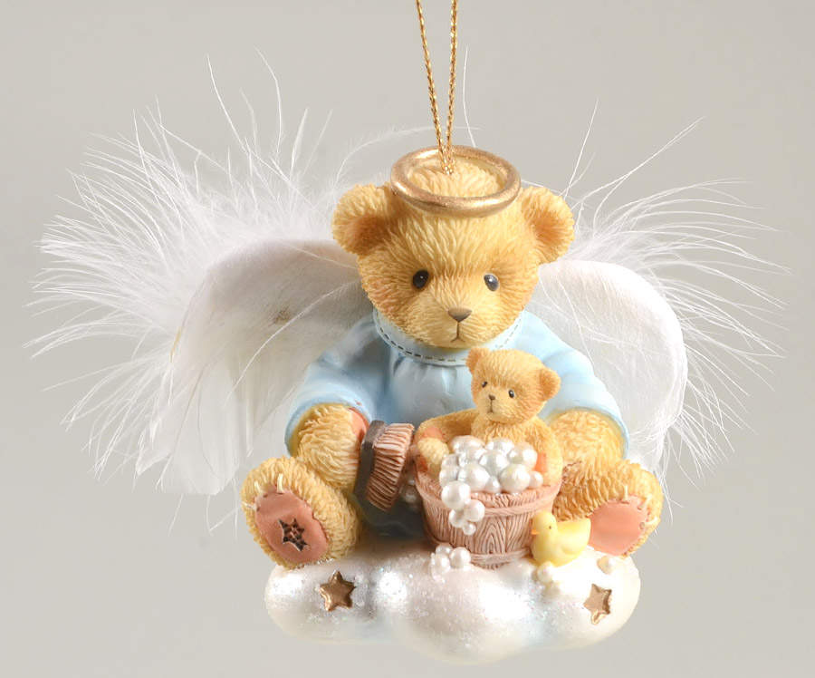 Cherished Teddies Angels Ornaments Wash Away Your Worries - No Box by Bradford Editions-1