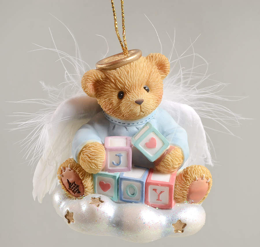 Cherished Teddies Angels Ornaments Bearer Of Joy - No Box by Bradford Editions-1