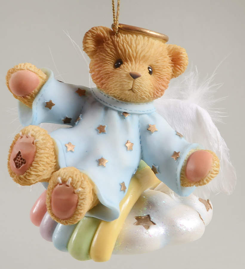 Cherished Teddies Angels Ornaments Bringing You A Rainbow Of Happiness - No Box by Bradford Editions-1