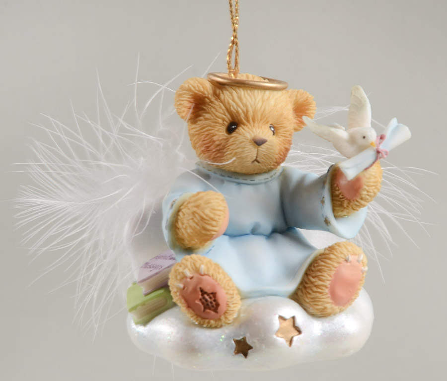 Cherished Teddies Angels Ornaments Message From Above - No Box by Bradford Editions-1