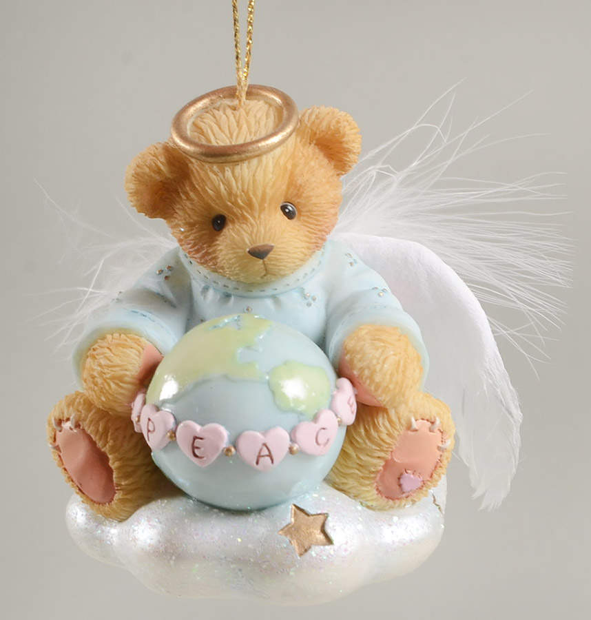 Cherished Teddies Angels Ornaments Peace On Earth - No Box by Bradford Editions-1