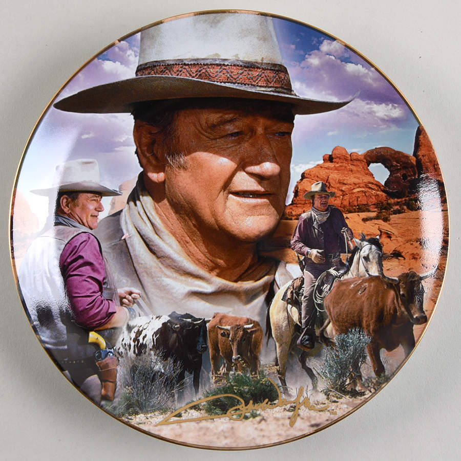 John Wayne - Hero for a Century America's Cowboy - No Box by Bradford Exchange-1