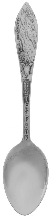 Souvenir Spoons Estes Park Colorado - No Box by Bell Trading Post-1