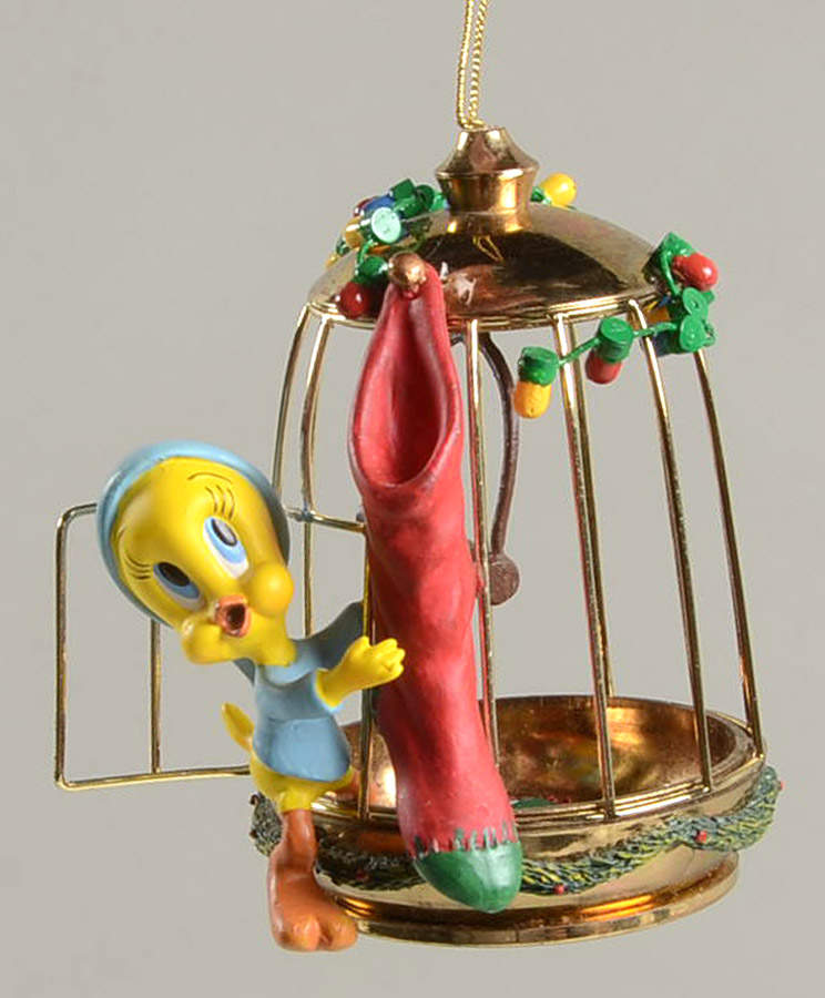 Home for the Holidays Tweety Stocking Tweets - No Box by Bradford Editions-1