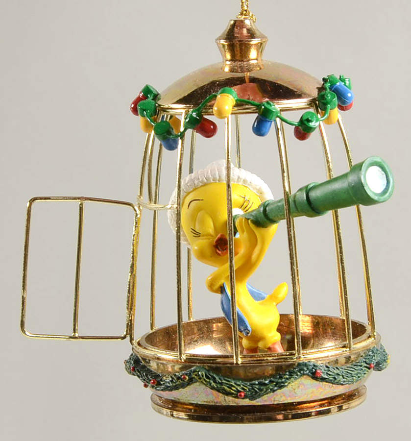 Home for the Holidays Tweety Looking Out For Santa - No Box by Bradford Editions-1