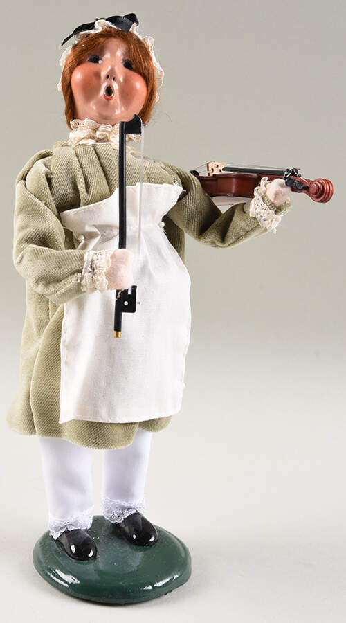 Colonial Collection Colonial Girl With Violin - No Box by Byers' Choice Ltd-1