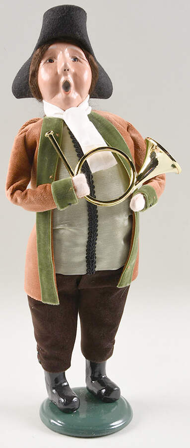 Colonial Collection Colonial Man With Horn - No Box by Byers' Choice Ltd-1