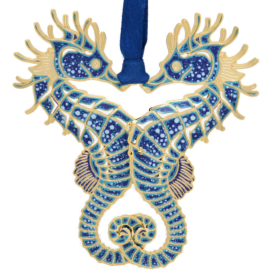 Coastal Ornaments Sea Horses - Boxed by Beacon Design-1