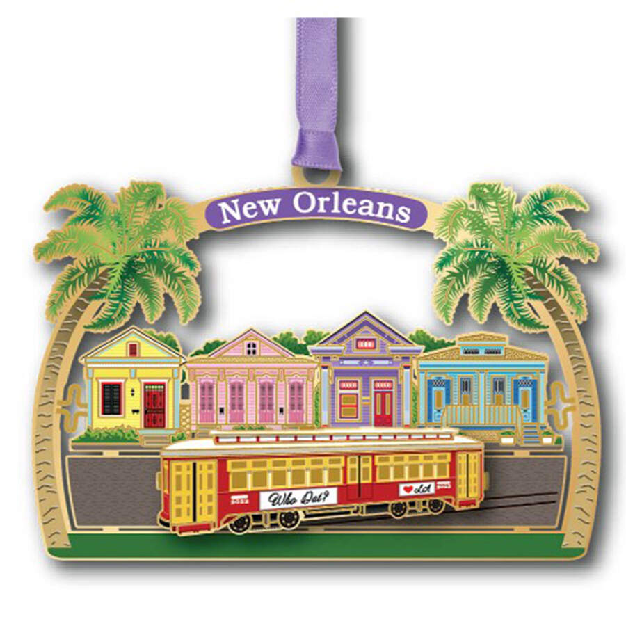 Regional Ornaments Parade Of Houses (New Orleans) - Boxed by Beacon Design-1
