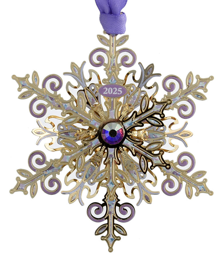 Annual Snowflake Ornament 2025 Snowflake - With Box Bx2025 by Beacon Design-1