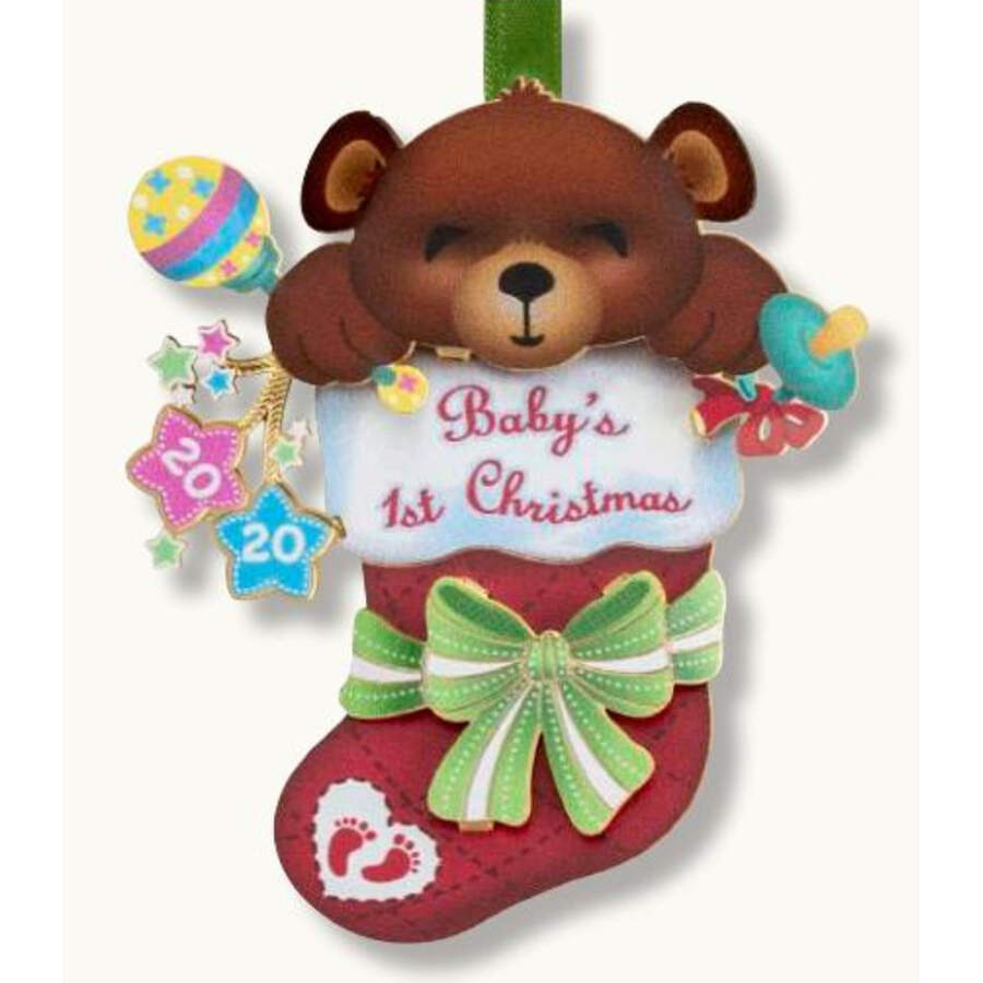 Annual Baby's First Christmas Ornament 2020 Baby's First Christmas - With Box Bx2020 by Beacon Design-1